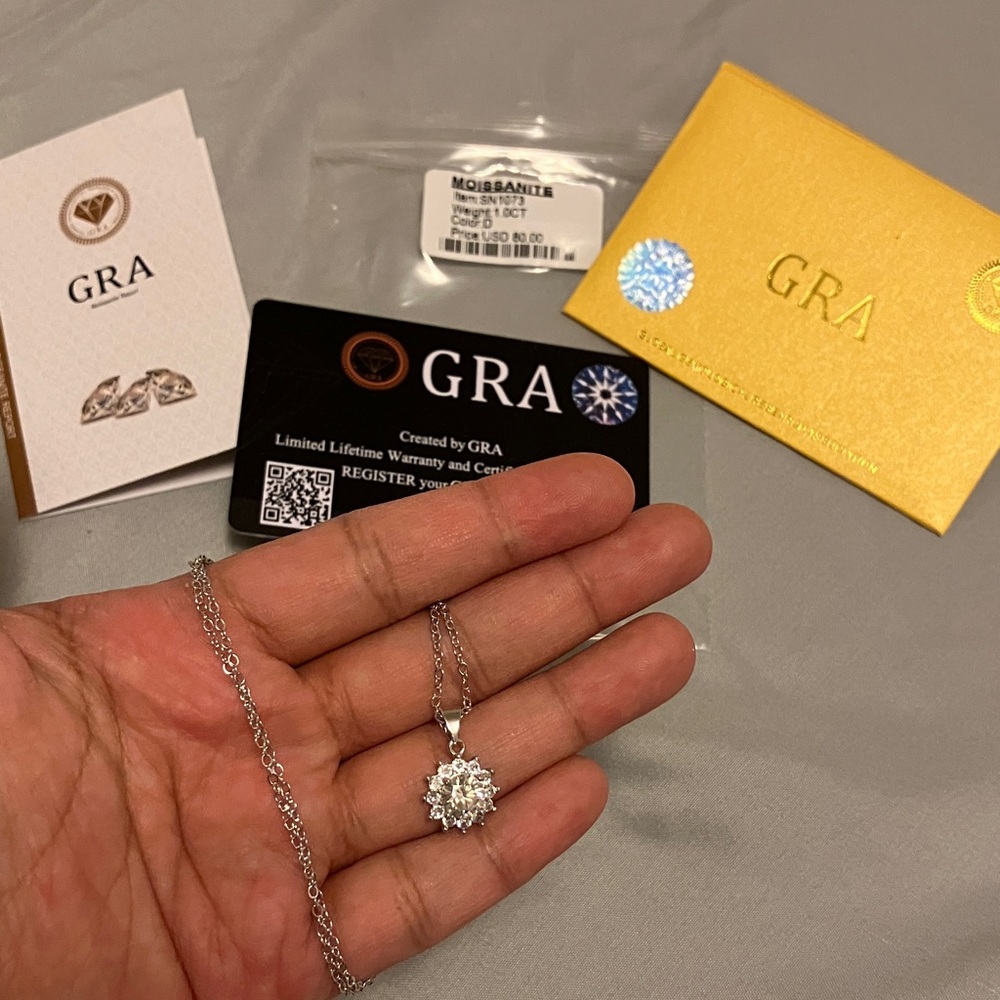Moissanite necklace